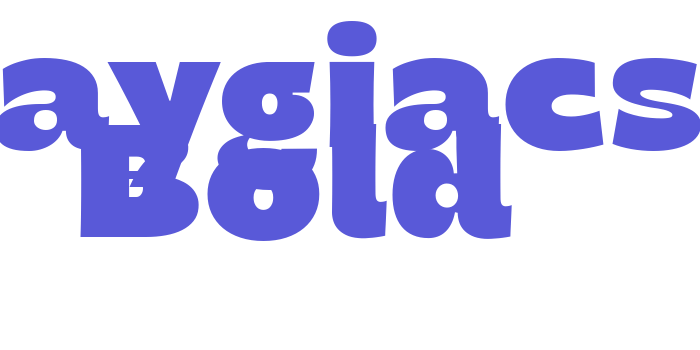 Taygiacs Bold Font