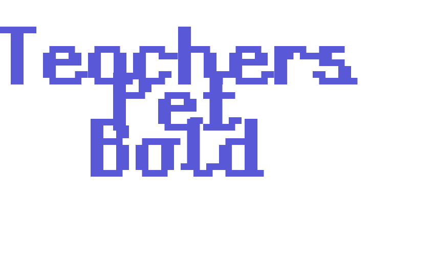 Teachers Pet Bold Font