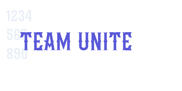 Team Unite font free