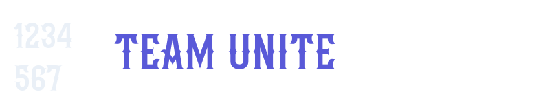Team Unite-related font