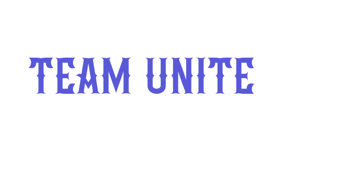 Team Unite Font