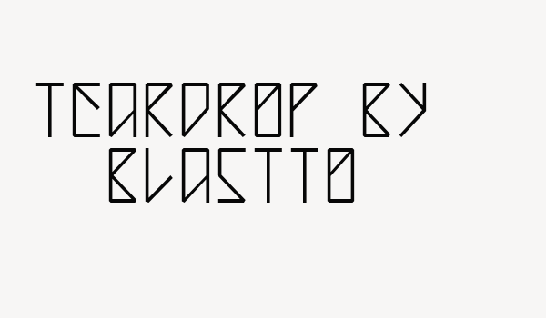 Teardrop by Blastto Font