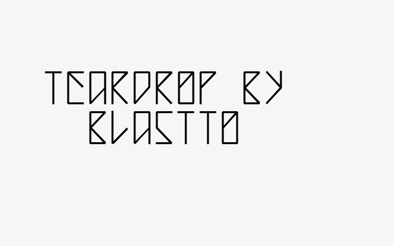 Teardrop by Blastto Font