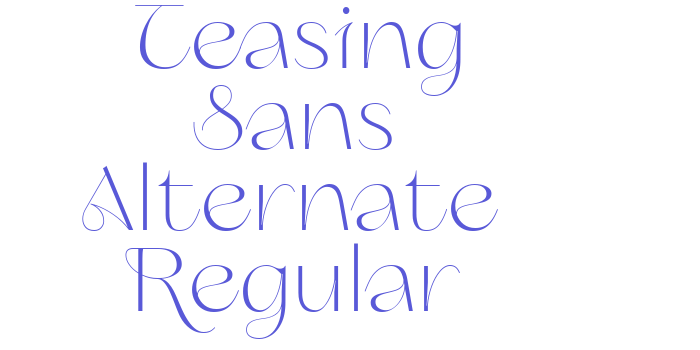 Teasing Sans Alternate Regular Font Download