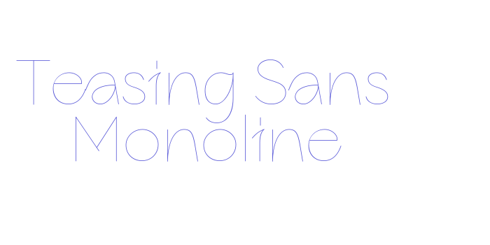 Teasing Sans Monoline Font Download