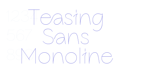 Teasing Sans Monoline-font-download