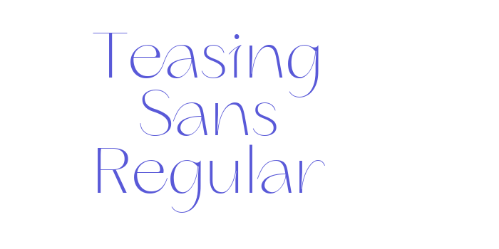 Teasing Sans Regular Font Download