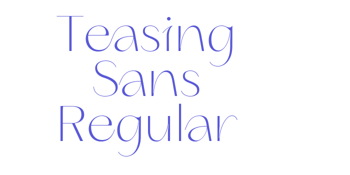 Teasing Sans Regular Font