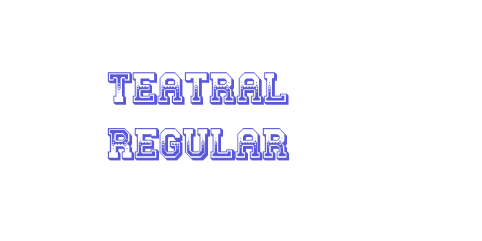 Teatral Regular Font Download