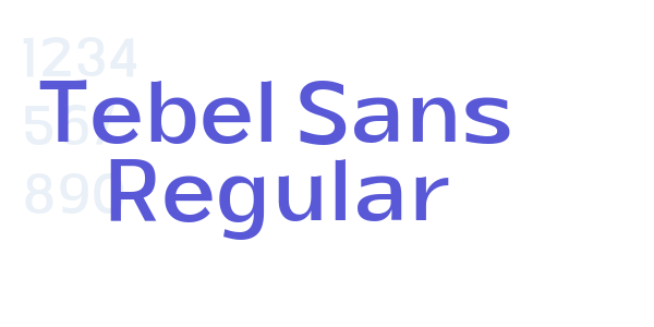 Tebel Sans Regular font