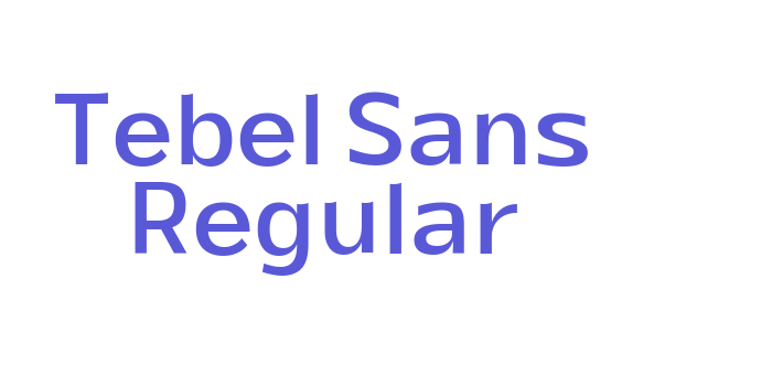 Tebel Sans Regular Font Download