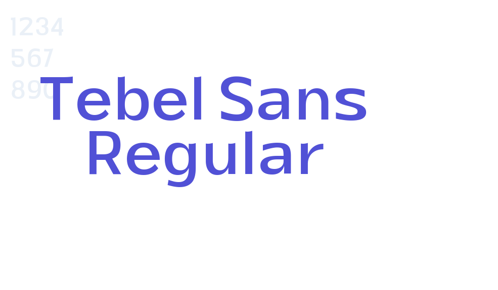 Tebel Sans Regular-font-download