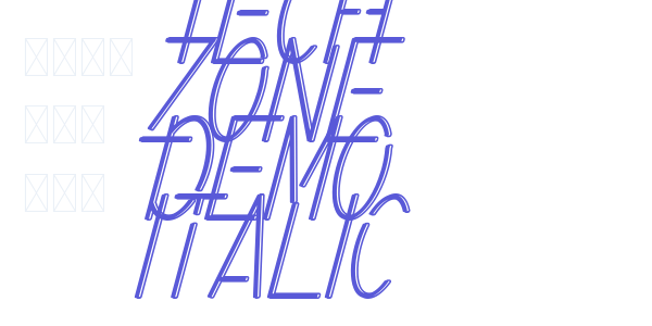 Tech Zone Demo Italic font