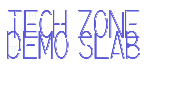 Tech Zone Demo Slab font