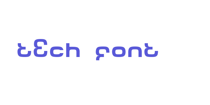 Tech Font Font Download