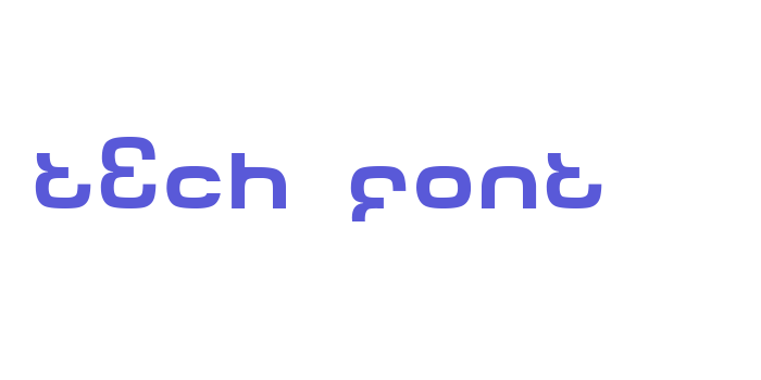 Tech Font Font