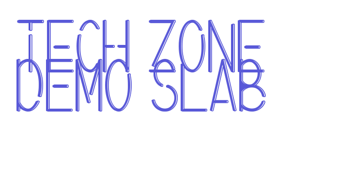 Tech Zone Demo Slab Font Download