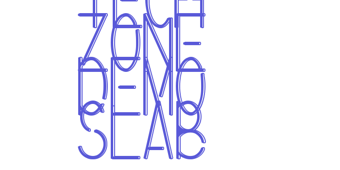 Tech Zone Demo Slab Font