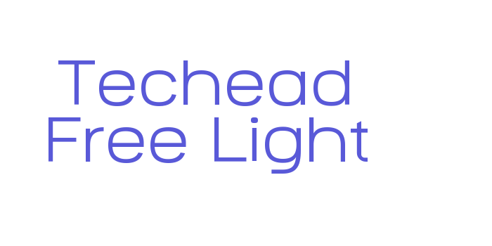 Techead Free Light Font Download