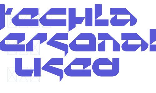 Techla Personal Used Font Download