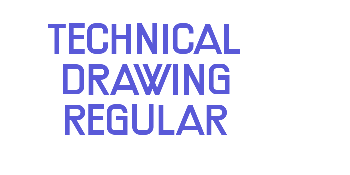 Technical Drawing Regular Font Download