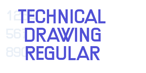 Technical Drawing Regular-font-download