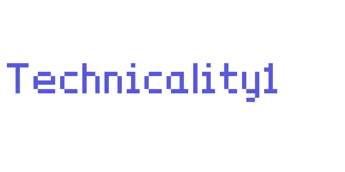 Technicality1 Font Download