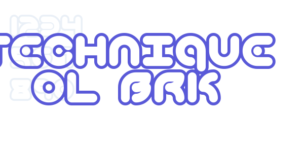 Technique OL BRK font free