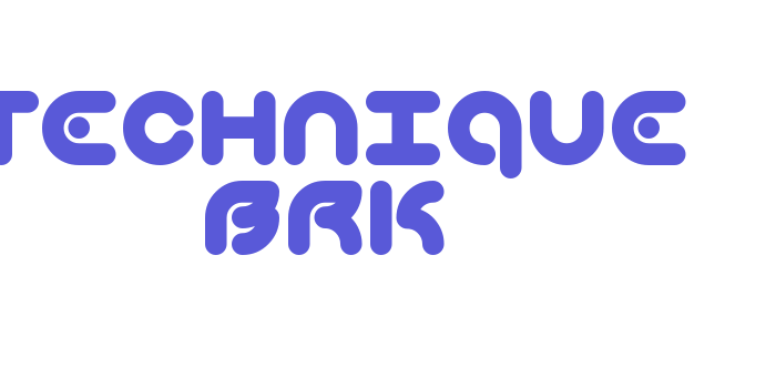 Technique BRK Font Download