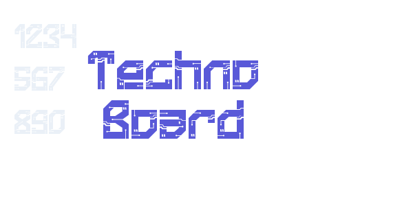 Techno Board font free