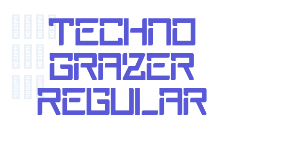 Techno Grazer Regular font free