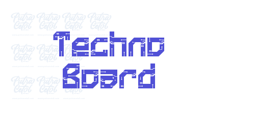 Techno Board-font-download