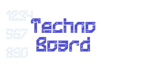 Techno Board-font-download