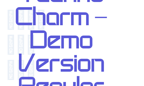 Techno Charm – Demo Version Regular Font Download