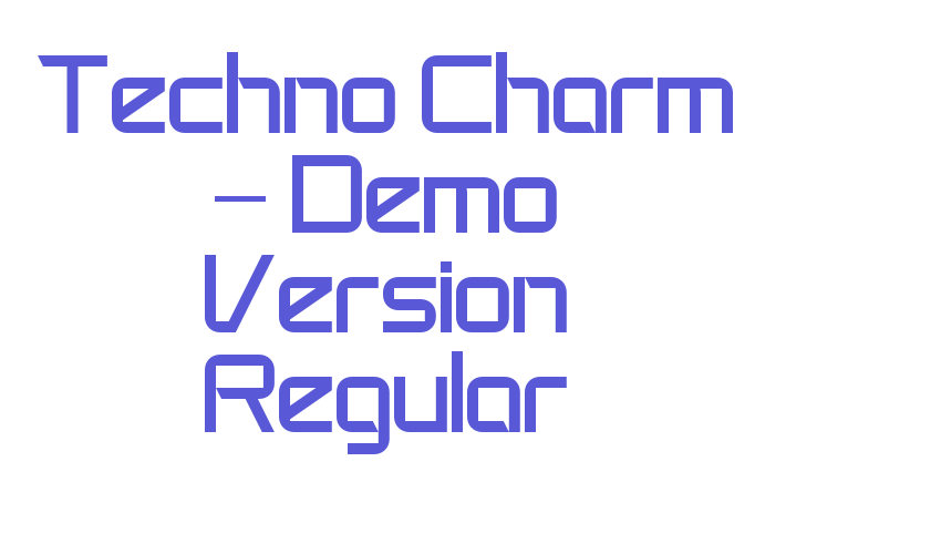 Techno Charm – Demo Version Regular Font Download