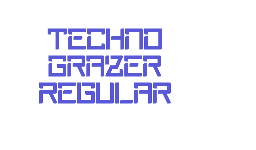 Techno Grazer Regular Font Download