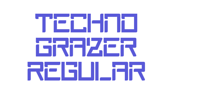 Techno Grazer Regular Font Download