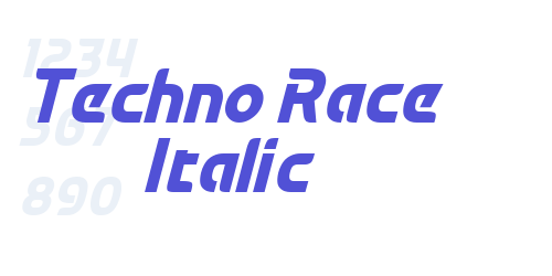 Techno Race Italic-font-download