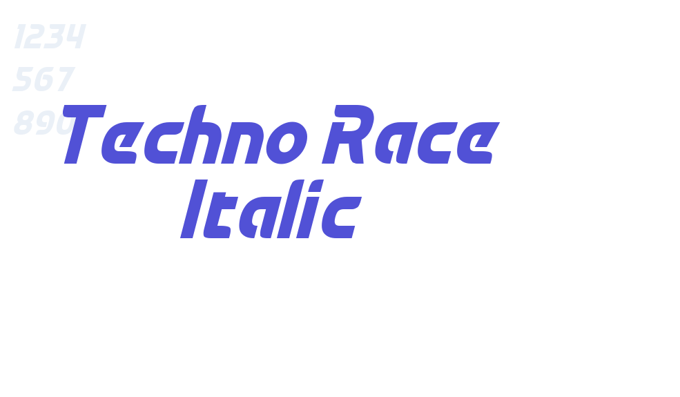 Techno Race Italic-font-download