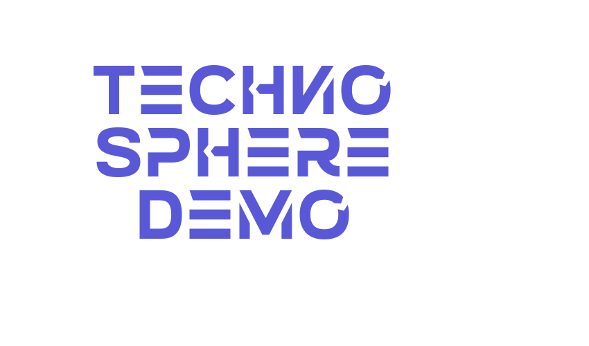 Techno Sphere Demo Font Download