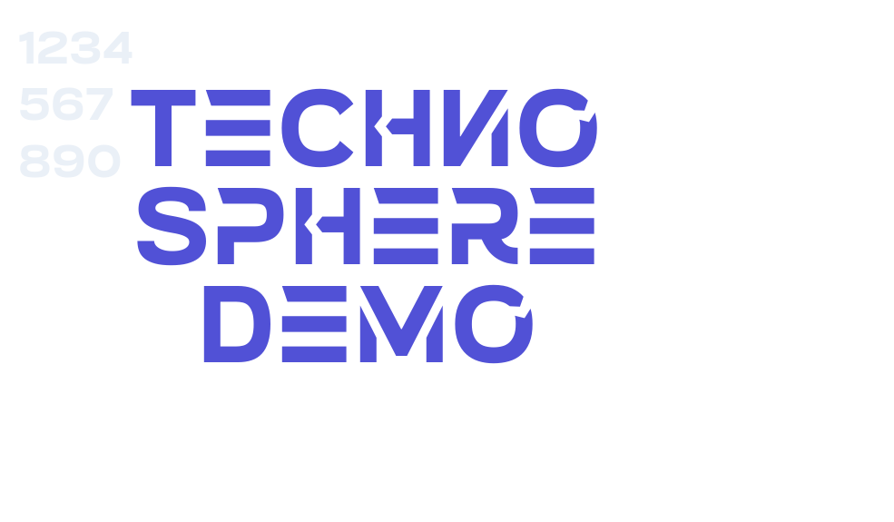 Techno Sphere Demo-font-download