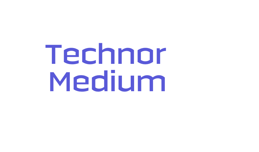 Technor Medium Font