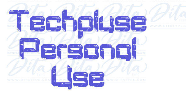 Techpluse Personal Use Font