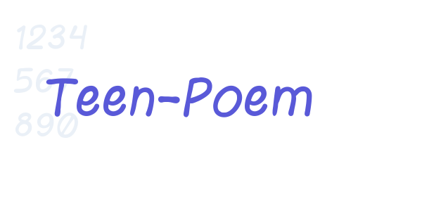 Teen-Poem font free