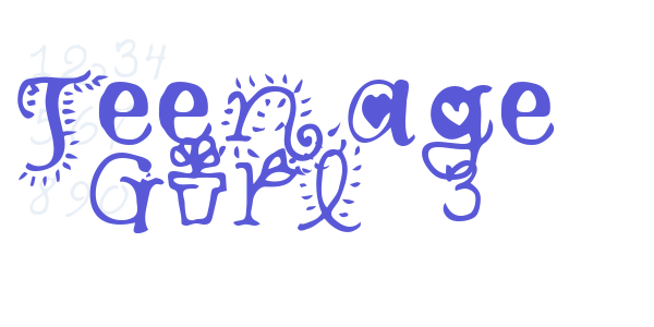 Teenage Girl 3 font