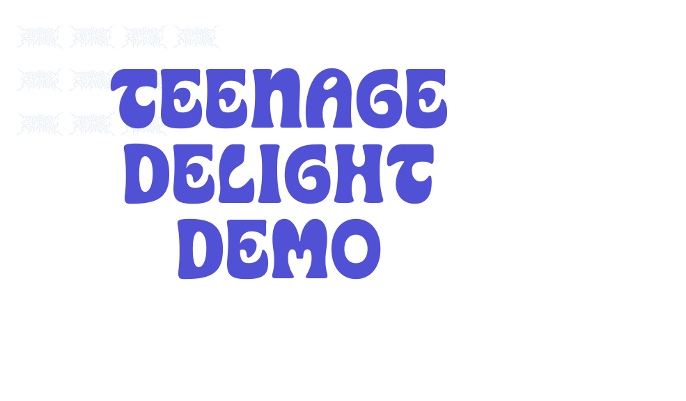 Teenage Delight Demo-font-download