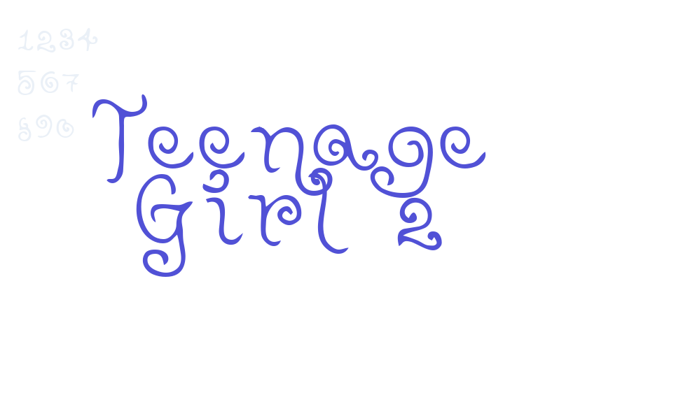 Teenage Girl 2-font-download