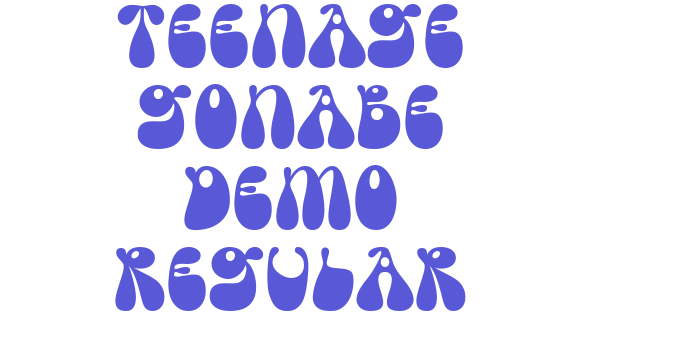 Teenage Gonabe Demo Regular Font Download