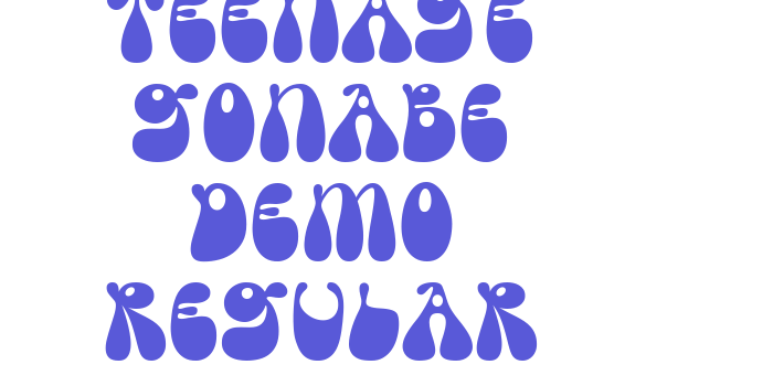 Teenage Gonabe Demo Regular Font