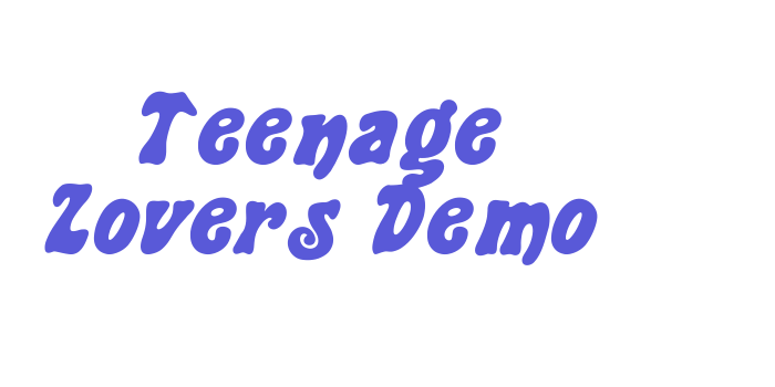 Teenage Lovers Demo Font Download